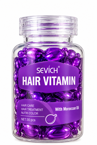 СЕРУМ ВИТАМИНИ ЗА БОЯДИСАНА КОСА - SEVICH MAROCAN OIL - 30 БР. КАПСУЛИ