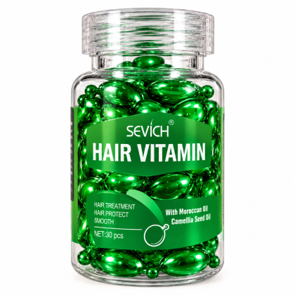 СЕРУМ ВИТАМИНИ ЗA ТРЕТИРАНА КОСА - SEVICH MAROCAN & CAMELIA SEED OIL - 30 бр. КАПСУЛИ