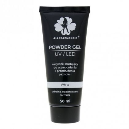 ALLEPAZNOKCIE POWDER GEL - №02 WHITE - АКРИГЕЛ БЯЛ - 50мл