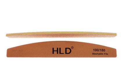 HLD - МИЕЩА СЕ ПИЛА ЗА НОКТИ МОСТ ГРУБОСТ 100/180 - БЕЖОВА