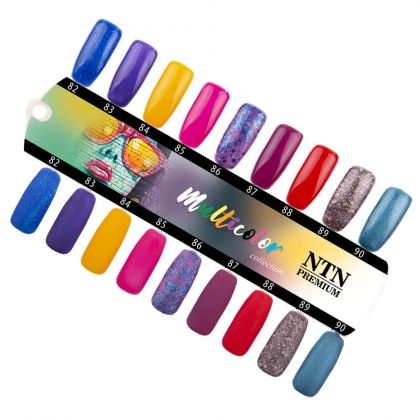 ПАЛИТРА ЗА СЕРИЯ ГЕЛ ЛАКОВЕ NTN PREMIUM LED “MULTYCOLOR“
