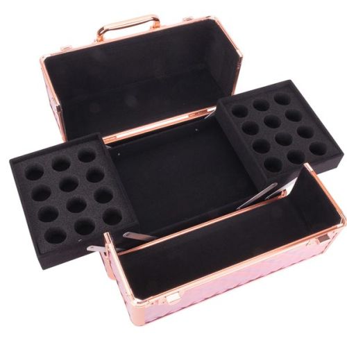 КОЗМЕТИЧЕН КУФАР М - 3D РОМБ ХАМЕЛЕОН 1047 - 30x20x20см