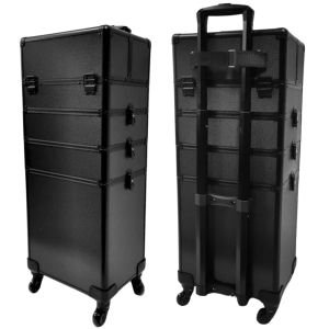 КОЗМЕТИЧЕН КУФАР XXXL - ЧЕРЕН - 35x89x25 см