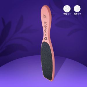 ДЪРВЕНА ПИЛА ЗА СТЪПАЛА STALEKS BEAUTY&CARE 100/180 РОЗОВА - ABC-20/3