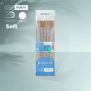 СМЕНЯЕМИ МЕКИ ПИЛИ С ОСНОВИ STALEKS papmAm 12x2см ГРУБОСТ 100 - 10бр - DWC-20-100