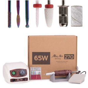 ЕЛЕКТРИЧЕСКА ПИЛА MOLLY NAILS STRONG 270 - 65W, БЯЛА
