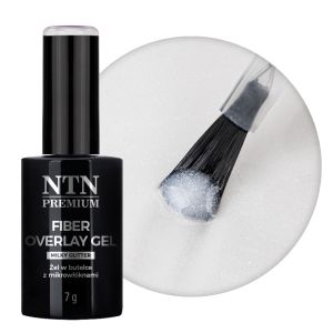 NTN PREMIUM FIBER OVERLAY GEL MILKY GLITTER - ГЕЛ С ФИБЪРНИ ВЛАКНА - 7гр