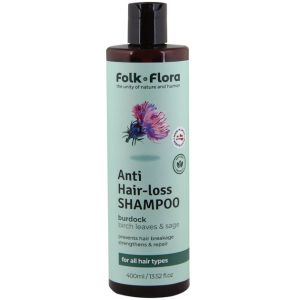 FOLK&FLORA ШАМПОАН ПРОТИВ КОСОПАД 400мл