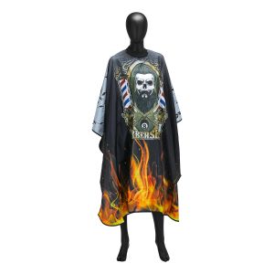 ПЕЛЕРИНА ЗА ПОДСТРИГВАНЕ С ГУМЕНА ЯКА - J-455