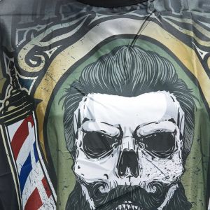 ПЕЛЕРИНА ЗА ПОДСТРИГВАНЕ С ГУМЕНА ЯКА - J-455