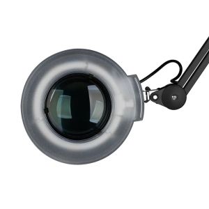 LED ЛАМПА ЛУПА S4 - ЧЕРНА С РЕГУЛИРУЕМ СТАТИВ