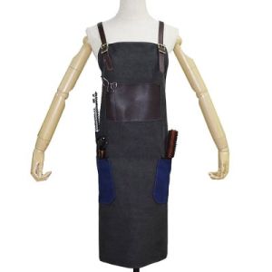 РАБОТНА ПРЕСТИЛКА - K-06 - ДЕНИМ СИВО/ЧЕРНО