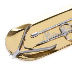 МЕТАЛНА ТАБЛИЧКА ЗА ИСТРУМЕНТИ - 9,5 x 22,8 x 0,8 мм - MOLLY NAILS GOLD