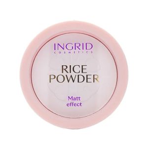 INGRID RICE POWDER - КОМПАКТНА ОРИЗОВА ПУДРА ЗА МАТИРАНЕ И ДЪЛГОТРАЙНОСТ НА ГРИМА 8гр