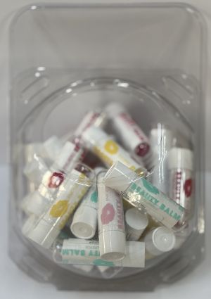 БАЛСАМ ЗА УСТНИ - 40бр  В ПРОМО СФЕРА - 5 АРОМАТА МИКС