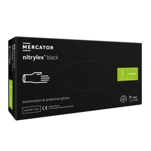 Ръкавици MERCATOR НИТРИЛ ЧЕРНИ - РАЗМЕР S - 100бр