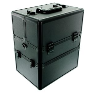 КОЗМЕТИЧЕН КУФАР XXL - BLACK MATT - 24x34x42 см