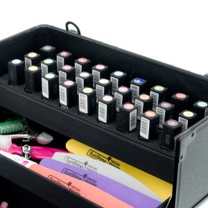 КОЗМЕТИЧЕН КУФАР XXL - BLACK MATT - 24x34x42 см