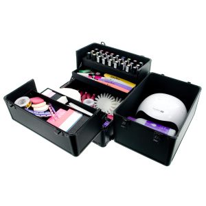 КОЗМЕТИЧЕН КУФАР XXL - BLACK MATT - 24x34x42 см