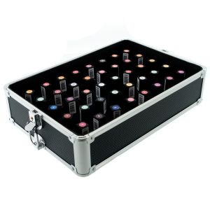 КОЗМЕТИЧЕН КУФАР XXL - 4 НИВА - BLACK 34x41x25 см