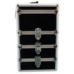 КОЗМЕТИЧЕН КУФАР XXL - 4 НИВА - BLACK 34x41x25 см