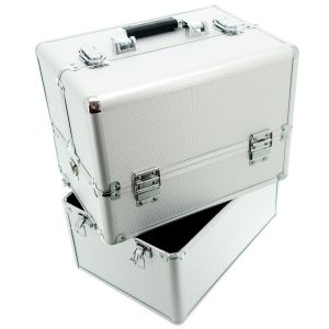 КОЗМЕТИЧЕН КУФАР XXL - SILVER DIAMOND - 34x41x25 см