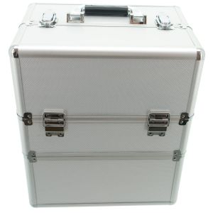 КОЗМЕТИЧЕН КУФАР XXL - SILVER DIAMOND - 34x41x25 см