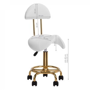 КОЗМЕТИЧЕН СТОЛ 6001-G, БЯЛО ЗЛАТО