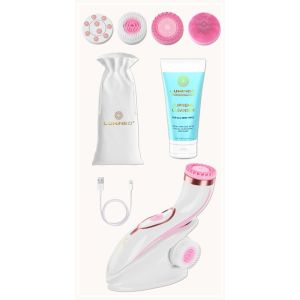 ЧЕТКА ЗА ЛИЦЕ 4 В 1 - LUMINEO PRO HOME SPA + ГЕЛ ЗА ВСИЧКИ ТИПОВЕ КОЖА 100 мл - РОЗОВА