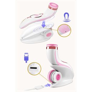 ЧЕТКА ЗА ЛИЦЕ 4 В 1 - LUMINEO PRO HOME SPA + ГЕЛ ЗА ВСИЧКИ ТИПОВЕ КОЖА 100 мл - РОЗОВА