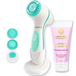 ЧЕТКА ЗА ЛИЦЕ 3 В 1 - LUMINEO HOME SPA + ГЕЛ ЗА АКНЕИЧНА КОЖА 100 мл