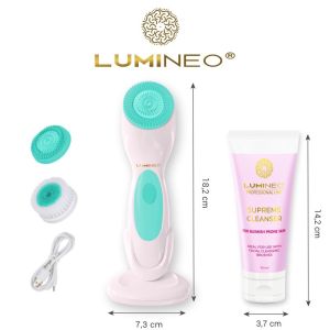 ЧЕТКА ЗА ЛИЦЕ 3 В 1 - LUMINEO HOME SPA + ГЕЛ ЗА АКНЕИЧНА КОЖА 100 мл