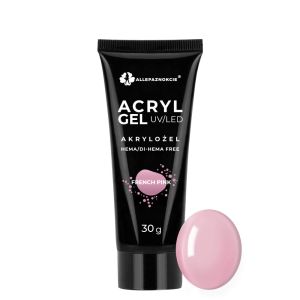 АКРИГЕЛ ALLE -  FRENCH PINK -  РОЗОВ ФРЕНСКИ - 30мл
