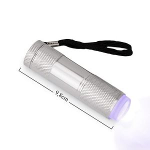 LED/UV ФЕНЕРЧЕ - SILVER - 9W