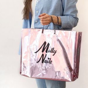 ЧАНТА MOLLY LAC - GLOSSY  PINK - РОЗАВА