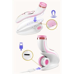 ЧЕТКА ЗА ЛИЦЕ 4 В 1 - LUMINEO PRO HOME SPA + ГЕЛ ЗА ЧУВСТВИТЕЛНА КОЖА 100 мл - РОЗОВА