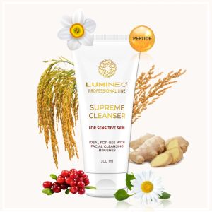 ЧЕТКА ЗА ЛИЦЕ 4 В 1 - LUMINEO PRO HOME SPA + ГЕЛ ЗА ЧУВСТВИТЕЛНА КОЖА 100 мл - ТЮРКОАЗ