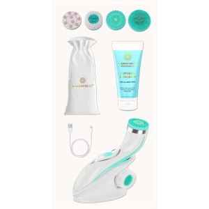 ЧЕТКА ЗА ЛИЦЕ 4 В 1 - LUMINEO PRO HOME SPA + ГЕЛ ЗА ВСИЧКИ ТИПОВЕ КОЖА 100 мл - ТЮРКОАЗ