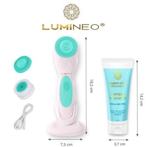 ЧЕТКА ЗА ЛИЦЕ 3 В 1 - LUMINEO HOME SPA + ГЕЛ ЗА ВСИЧКИ ТИПОВЕ КОЖА 100 мл