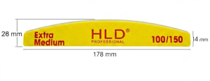 ПИЛА ЗА НОКТИ - 100/150 ПОЛУМЕСЕЦ - HLD EXTRA