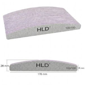 ПИЛА ЗА НОКТИ - 100/100  ПОЛУМЕСЕЦ - HLD