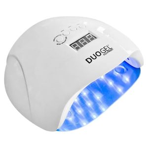 UV/LED ЛАМПА DUOGEL - YOUNG + ОГЛЕДАЛНА ОСНОВА 76W