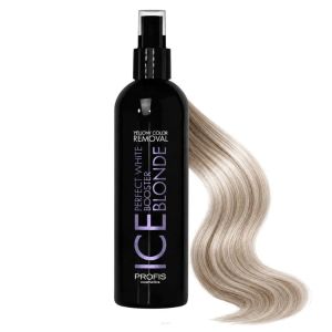 PROFIS ICE BLOND - МАТИРАЩ СПРЕЙ ЗА РАЗРЕСВАНЕ И ПОДХРАНВАНЕ НА РУСИ, СИВИ И ИЗСВЕТЛЕНИ КОСИ С МЛЕЧНА КИСЕЛИНА И НАР 250мл