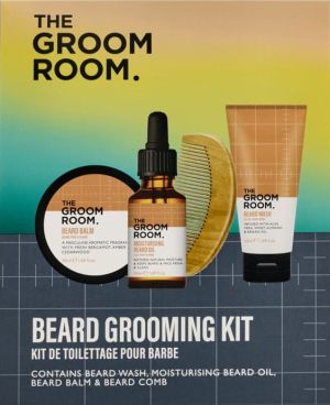 СЕТ ЗА БРАДА - GROOM ROOM -  BEARD GROOMING KIT